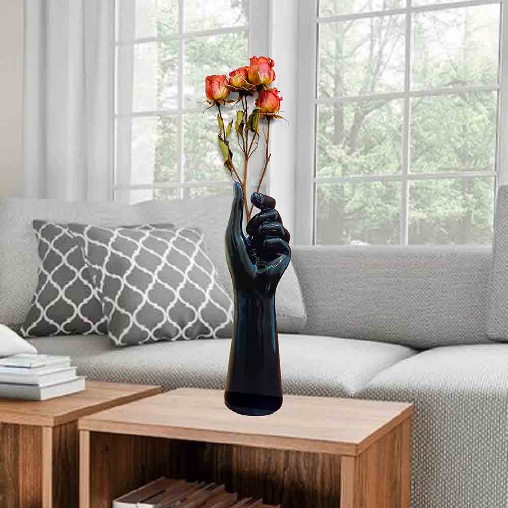 Black Flower Vase Online | Call 8884243583 | Black Home Decor Vases
