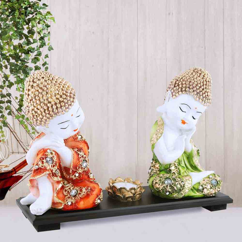 Resin and Marble Gautam Buddha Idol for Home Decor Online | Call ...