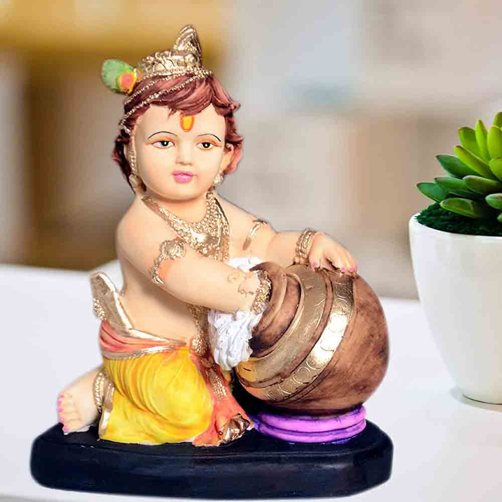 Baby Krishna Makhan Chor Statue Online | 8884243583 | Baby Krishna ...