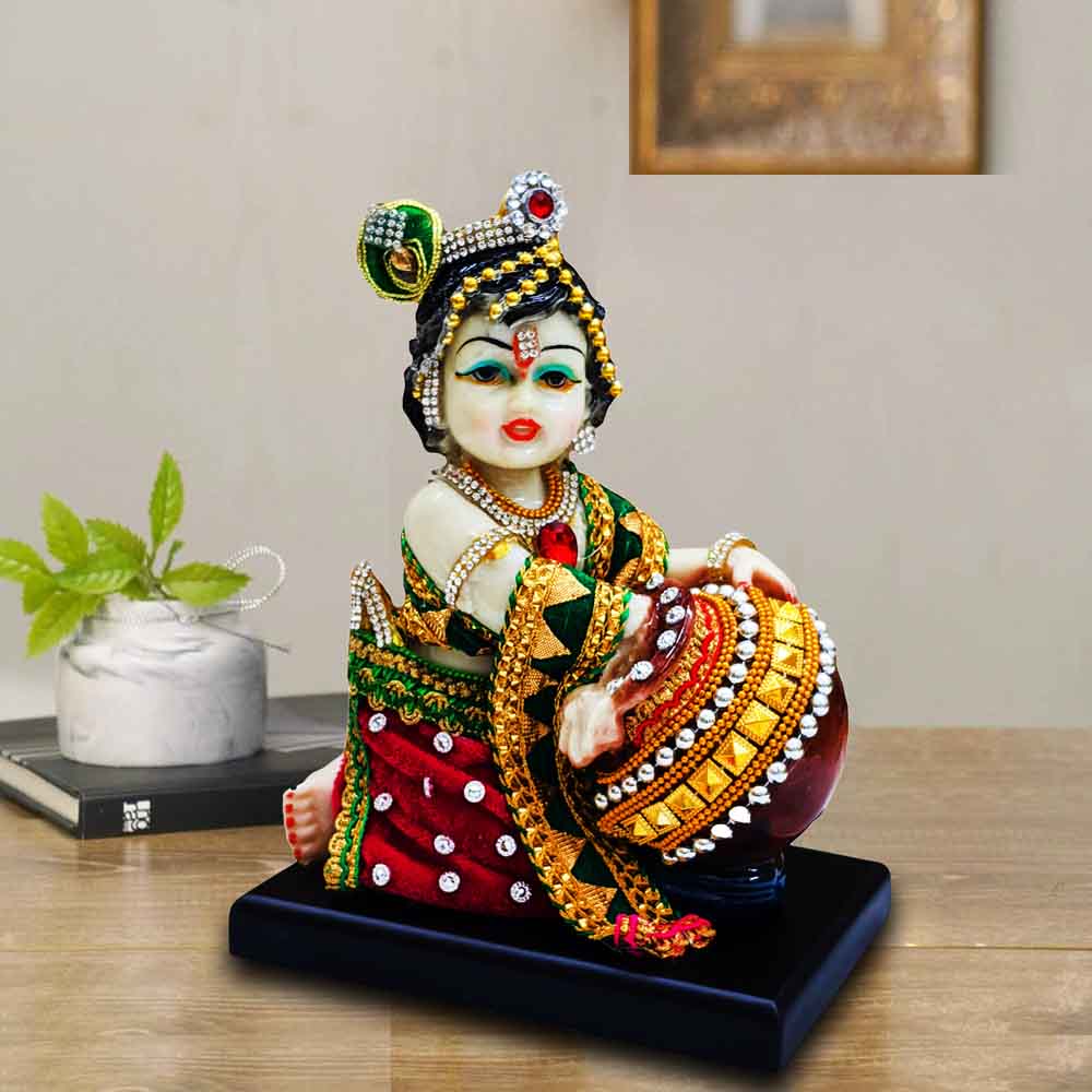 Buy Dressed Lord Baby Makhan Chor Krishna Idol | Call 8884243583 ...