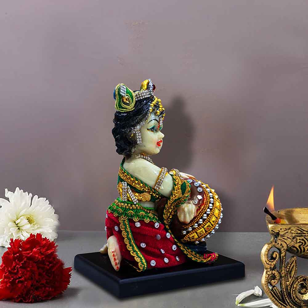 Buy Dressed Lord Baby Makhan Chor Krishna Idol | Call 8884243583 ...
