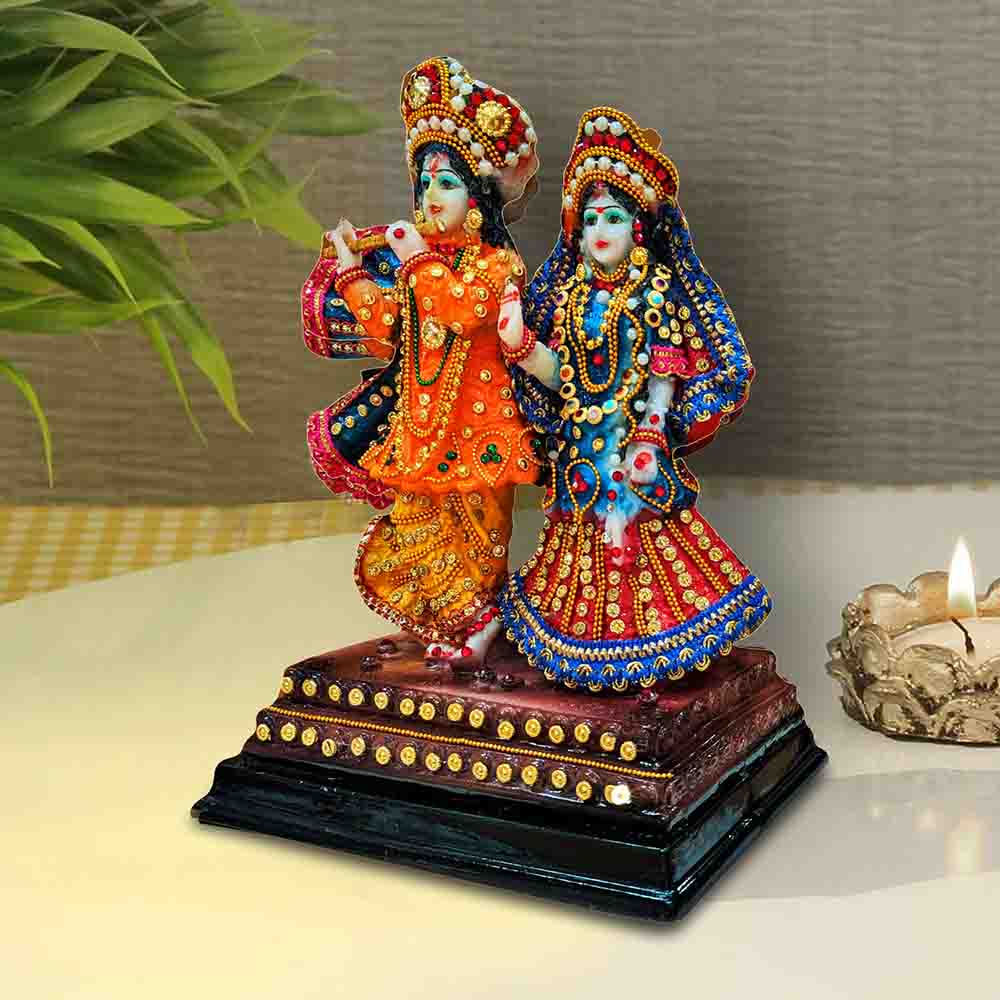 Buy Iskon Lord Radha Krishna Statue Online | Call 8884243583 ...