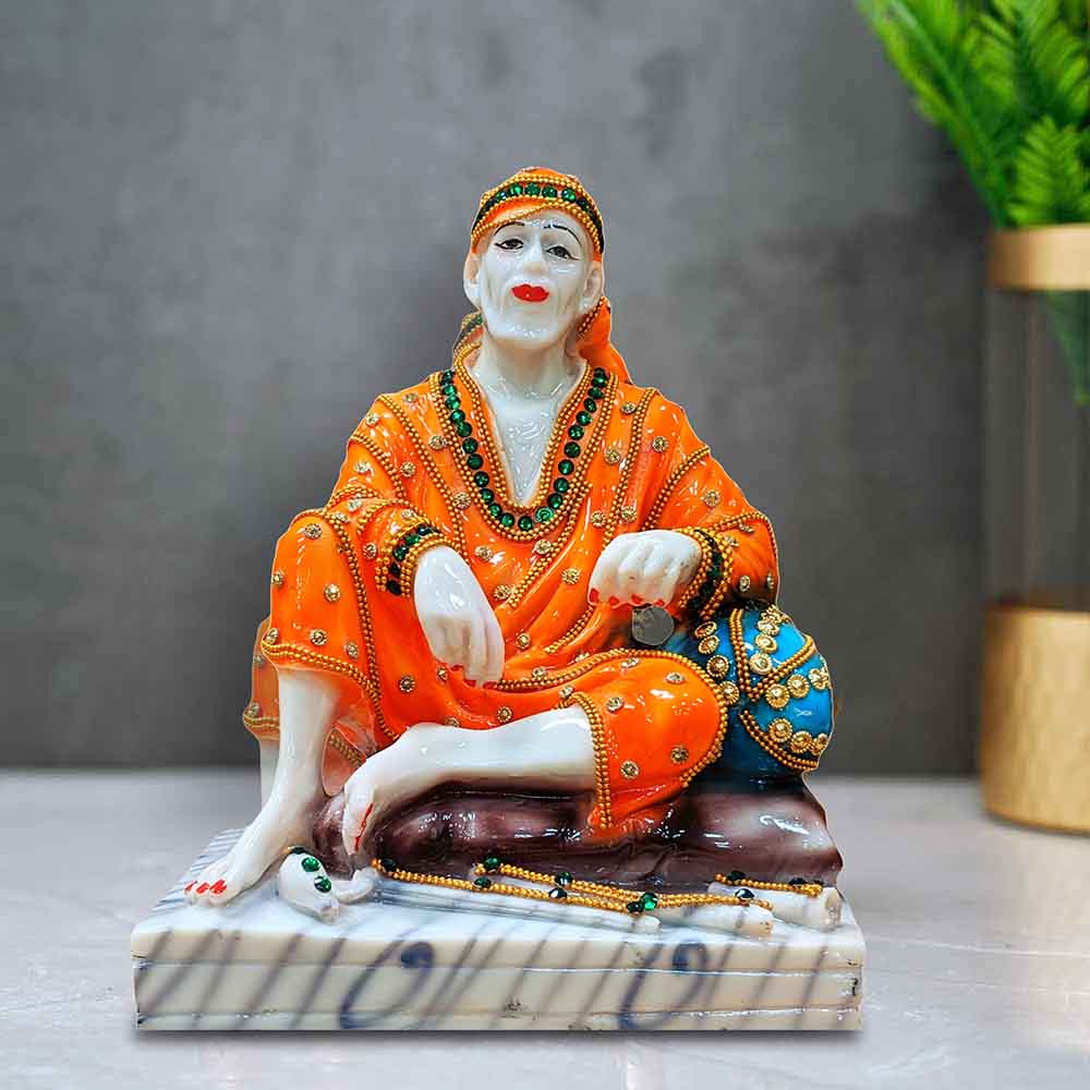 Buy Lord Sai Baba Statue Online | Call 8884243583| Sitting Sai ...
