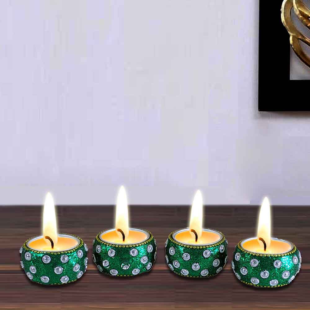 Pack of 4 Fancy Tea Light Holders
