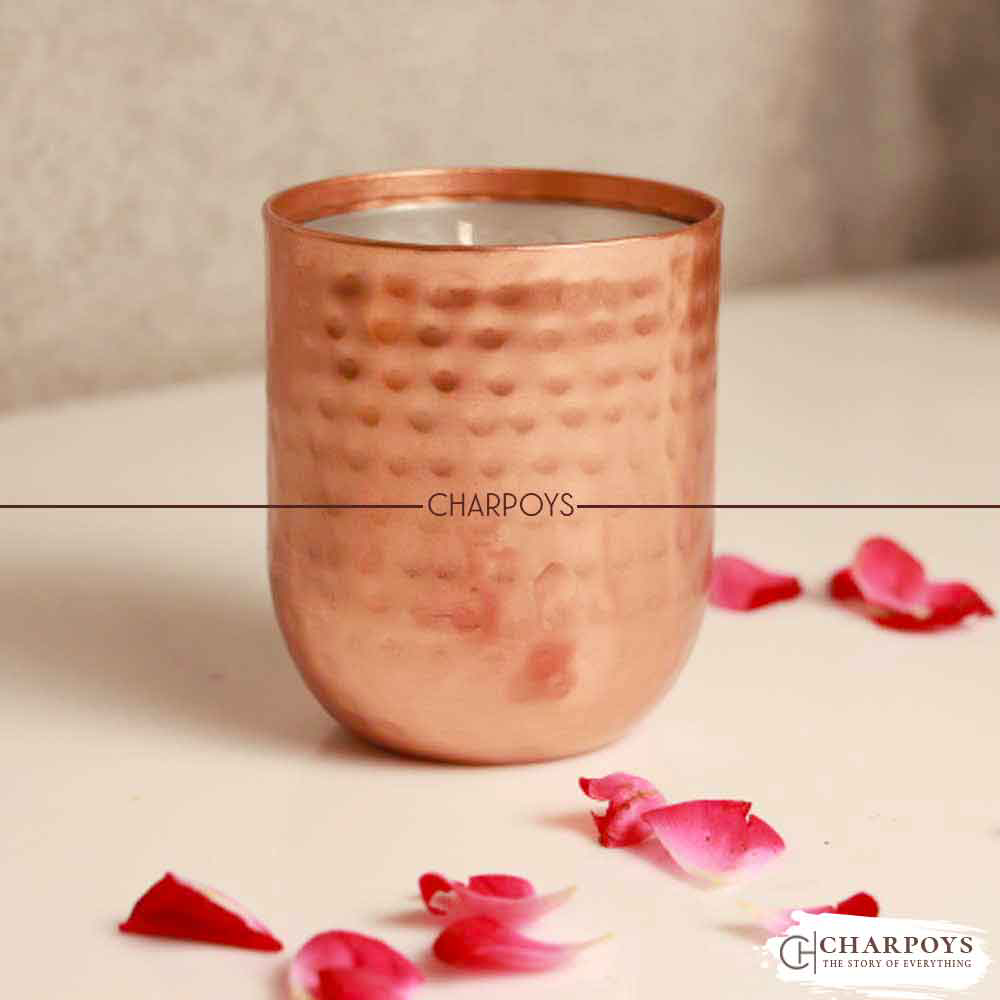 Iron Glass Candle Stand