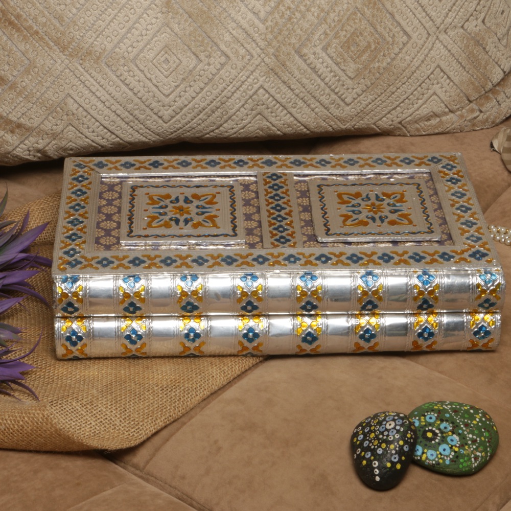 HANDCRAFTED WOODEN MINA DRY FRUIT  BOX 11X8