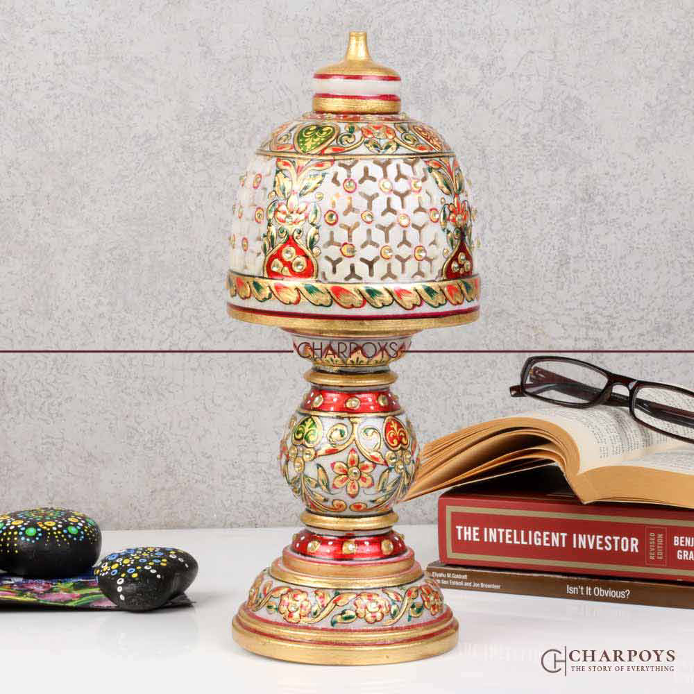 Marble Painted Light Lamp