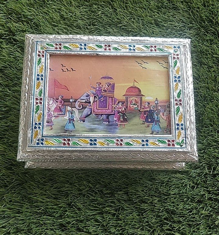 07*09 WOODEN  REGZIN PAINTING  DRY FRUIT BOX