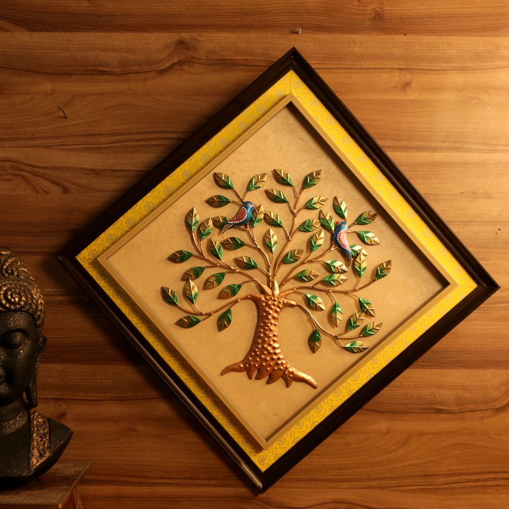 IRON BIRD TREE PFOTO FRAME 24X24