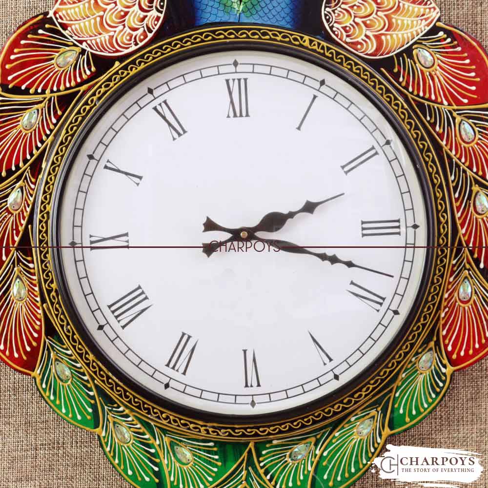 Peacock Design Wall Clock