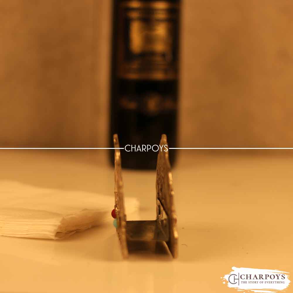 Metal Stone studded Napkin Holder