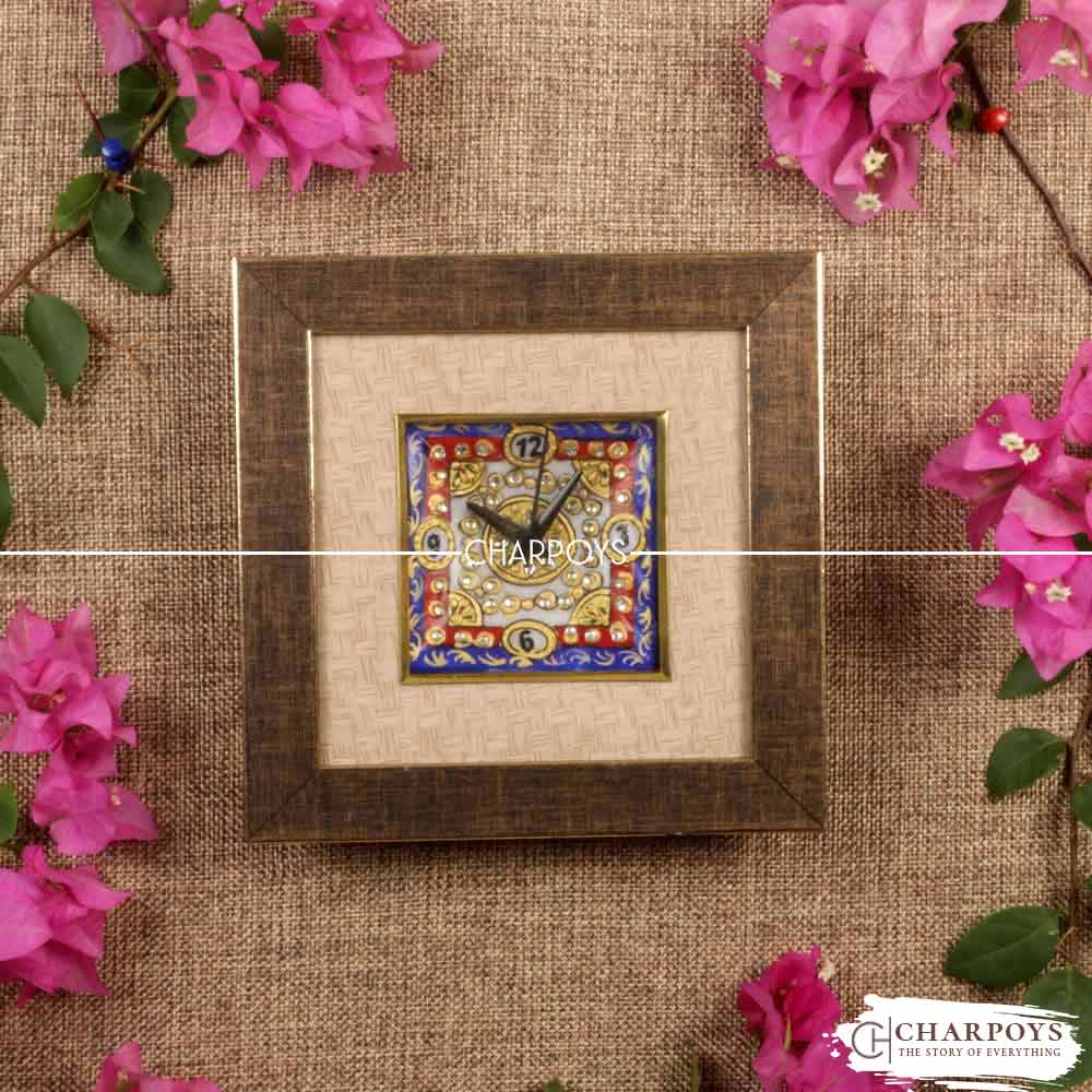 MARBLE DESIGN CLOCK FRAME WALL ART