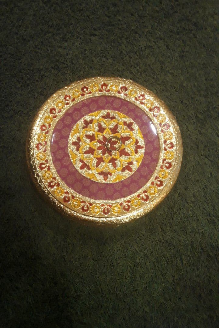 10X2  WOODEN REGZIN ROUND  DRY FRUIT BOX