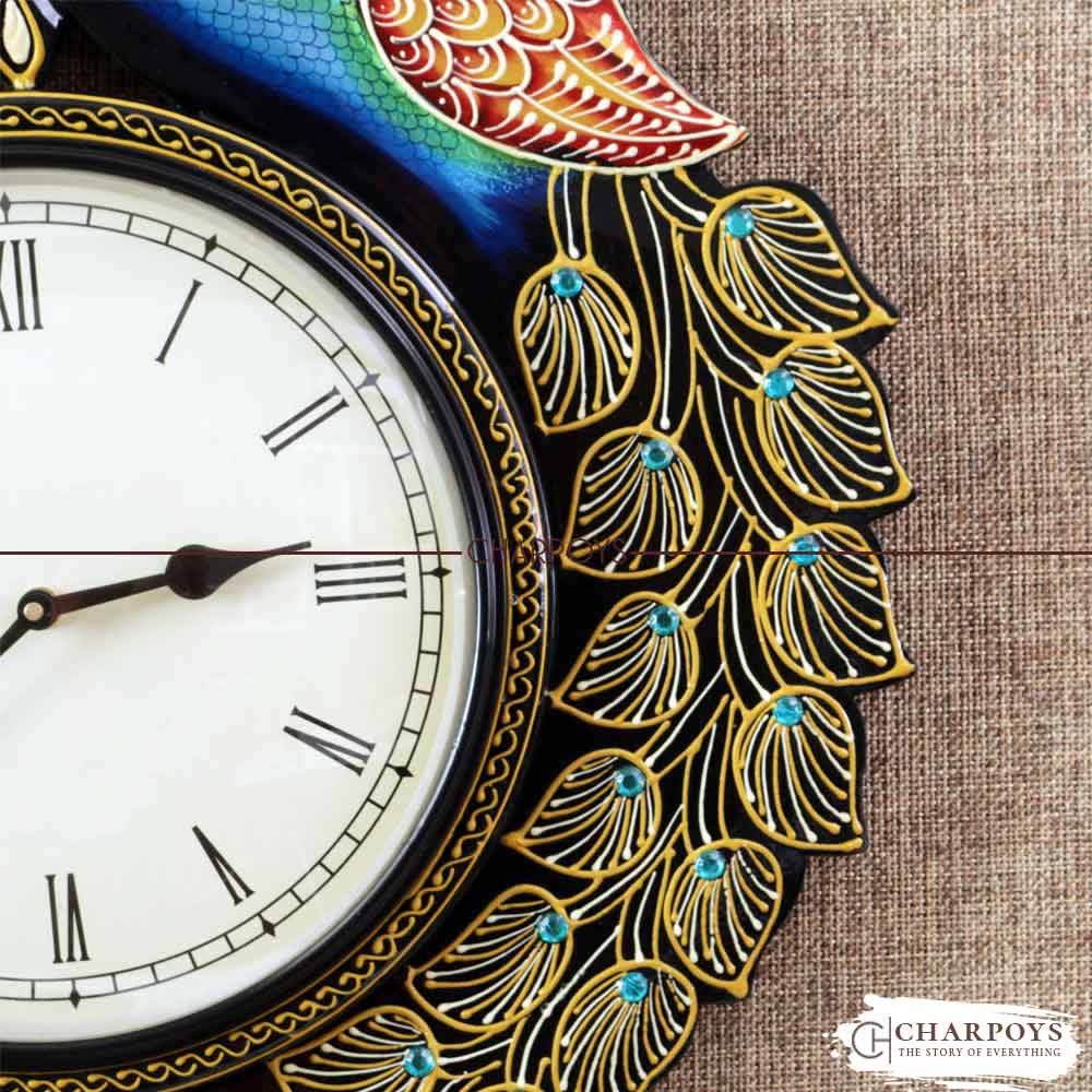 Peacock Design Wall Clock