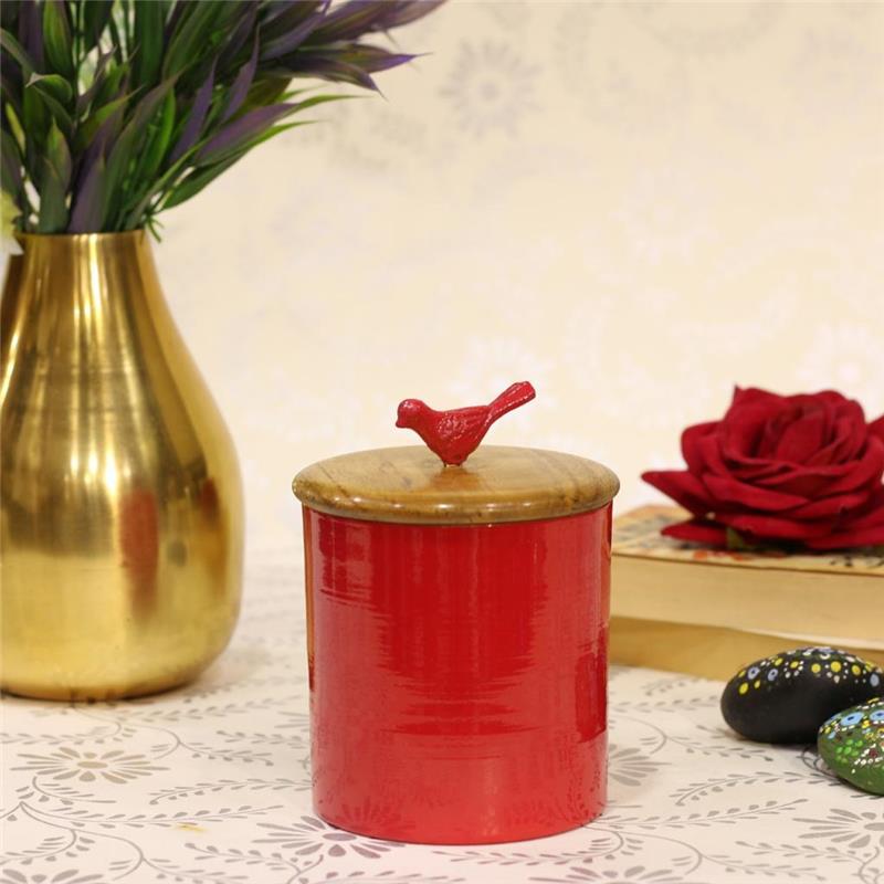 BIRD CONTAINER RED COLOR