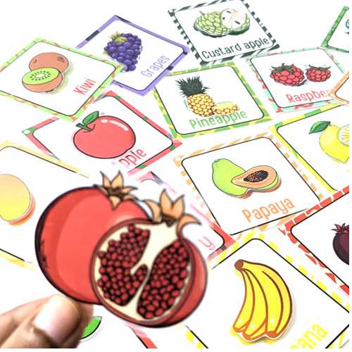Playkid Fruits Activity Flashcards Playkid Fruits Activity Flashcards