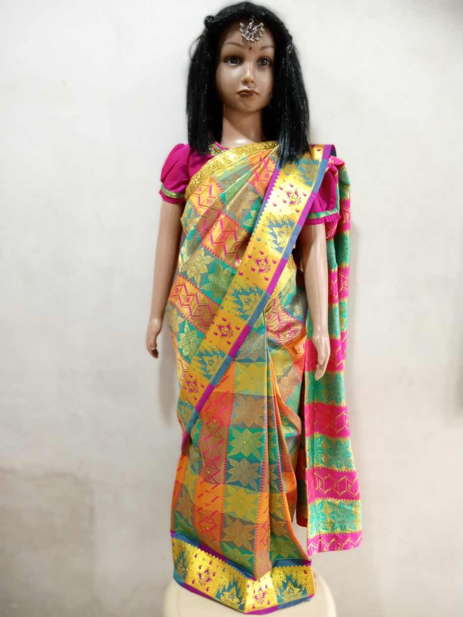 pink Half Sarees for kids - For Your Little One!
